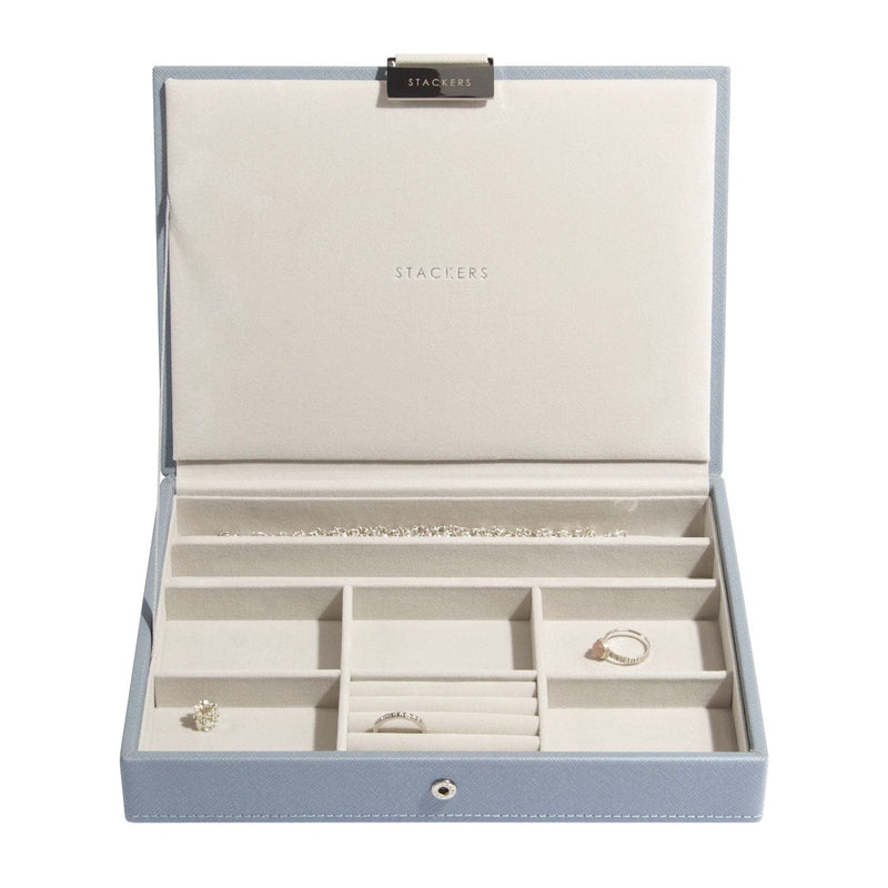 Stackers Classic Jewellery Box Lid Light Blue