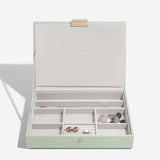 Stackers Classic Jewellery Box With Lid In Sage Green