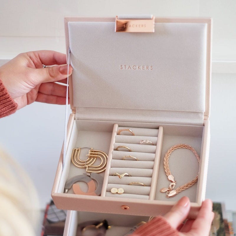 Stackers Mini Jewellery Box Lid Pink