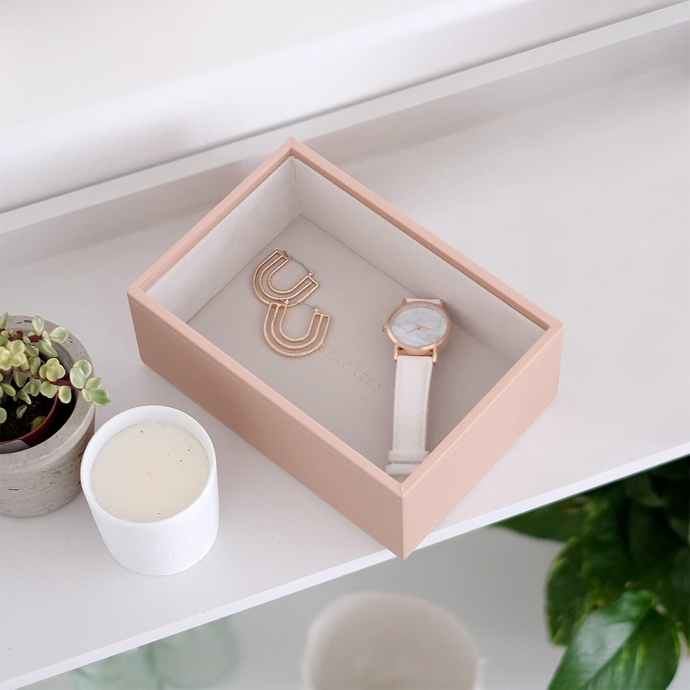 Stackers Mini Watch & Accessory Layer Pink