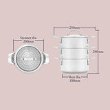 Stellar 3 Tier Steamer Set 20cm