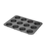 Stellar Hard Anodised 12 Cup Cupcake/Muffin Tin, Cup Size 7x2.5cm