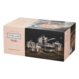 Stellar Profile 5-Piece Draining Saucepan Set