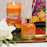 Stoneglow Infusion - Adventure - Saffron & Bergamot - Scented Candle - Tumbler (Orange)