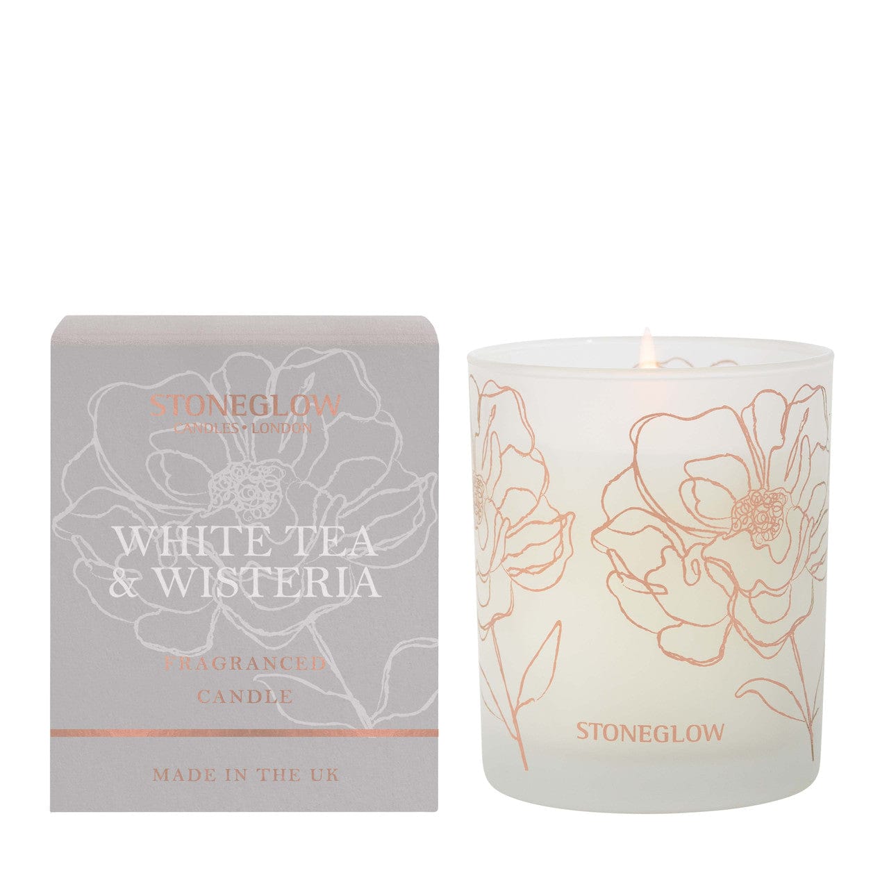 Stoneglow Day Flower - White Tea & Wisteria - Scented Candle