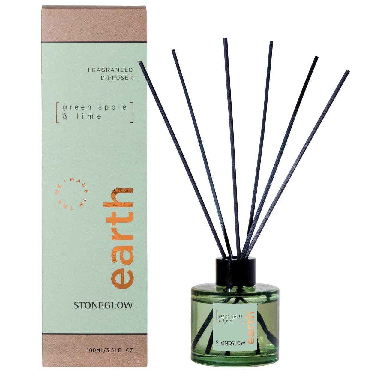 Stoneglow Elements - Earth - Green Apple & Lime - Reed Diffuser