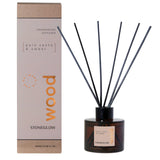 Stoneglow Elements - Wood - Palo Santo & Amber - Reed Diffuser