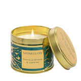 Stoneglow Luna Papyrus Woods & Jasmine Scented Candle Tin 135g
