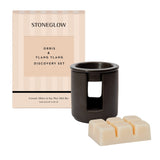 Stoneglow Modern Classics Orris & Ylang Ylang Ceramic Wax Melter & Soy Wax Melt Bar Discovery Set
