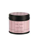 Stoneglow Modern Classics Scented Candle Tin Pink Peony & Gardenia