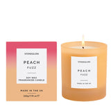 Stoneglow Peach Fuzz Soy Wax Scented Candle Tumbler In Orange Glass