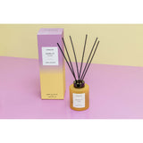 Stoneglow Scented Reed Diffuser Yellow Glass Sunlit Yuzu 130ml