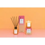 Stoneglow Sol Peach Fuzz  Scented Reed Diffuser 130ml In Orange Glass
