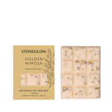 Stoneglow The Walled Garden Golden Mimosa Violet Rose Scented Botanical Soy Wax Melt Snap Bar