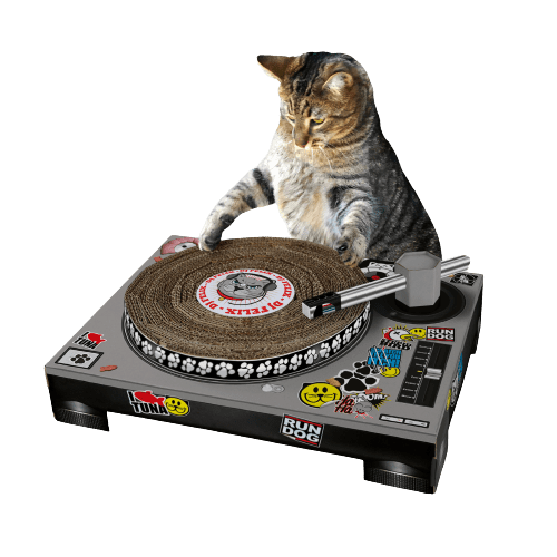 Suck UK DJ Scratching Deck Cat Toy