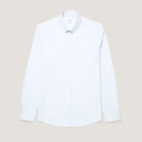 Sunspel Button Down Oxford Shirt In Light Blue/White