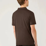Sunspel Classic Jersey Polo Shirt In Dark Chocolate