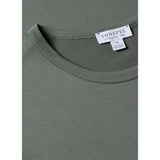 Sunspel Classic T‑shirt In Dusk Green