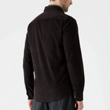Sunspel Fine Cord Shirt in Coffee