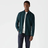 Sunspel Fine Cord Shirt in Peacock