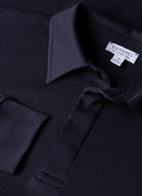 Sunspel Heavyweight Rugby Polo Shirt in Navy
