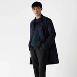 Sunspel Lambswool Crew Neck Jumper in Peacock