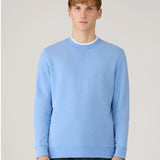 Sunspel Loopback Sweatshirt In Azure Blue
