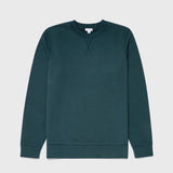 Sunspel Loopback Sweatshirt in Peacock
