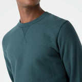 Sunspel Loopback Sweatshirt in Peacock