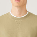 Sunspel Loopback Sweatshirt In Pistachio