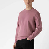 Sunspel Loopback Sweatshirt in Vintage Pink