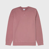 Sunspel Loopback Sweatshirt in Vintage Pink