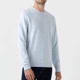 Sunspel Loopback Sweatshirt Pastel Blue