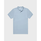 Sunspel Piqué Polo Shirt In Blue Mist