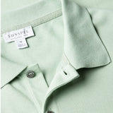 Sunspel Piqué Polo Shirt In Laurel