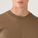 Sunspel Relaxed Fit Heavyweight T‑Shirt In Dark Cedar