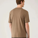 Sunspel Relaxed Fit Heavyweight T‑Shirt In Dark Cedar