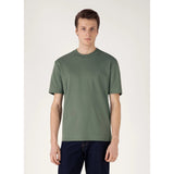 Sunspel Relaxed Fit Heavyweight T‑shirt In Dusk Green