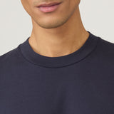 Sunspel Relaxed Fit Heavyweight T‑Shirt In Navy
