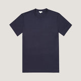 Sunspel Relaxed Fit Heavyweight T‑Shirt In Navy
