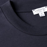 Sunspel Relaxed Fit Heavyweight T‑Shirt In Navy