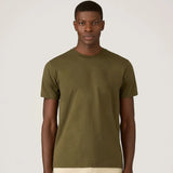 Sunspel Riviera Midweight T‑Shirt In Deep Olive