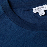 Sunspel Riviera Midweight T‑Shirt In Real Indigo
