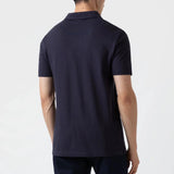 Sunspel Short Sleeve Riviera Polo Shirt Navy