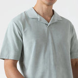 Sunspel Toweling Polo Shit Laurel