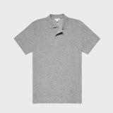 Sunspel Towelling Polo Shirt Grey Melange