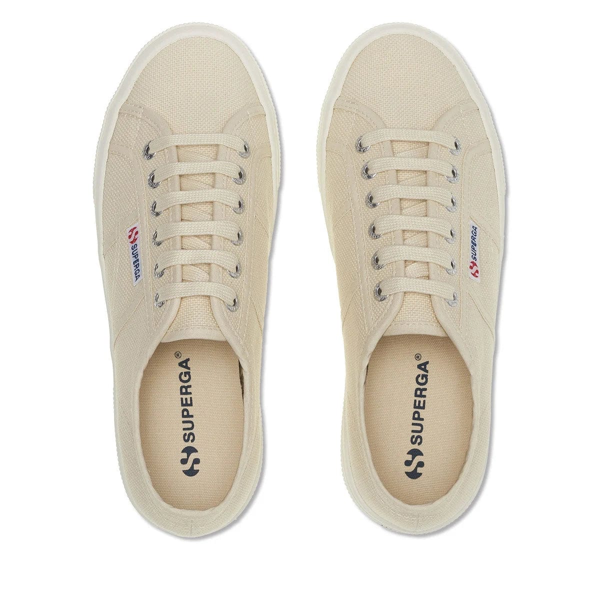 Superga 2740 Platform Sneakers in Beige