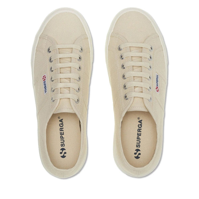 Superga 2740 Platform Sneakers in Beige Elys Wimbledon