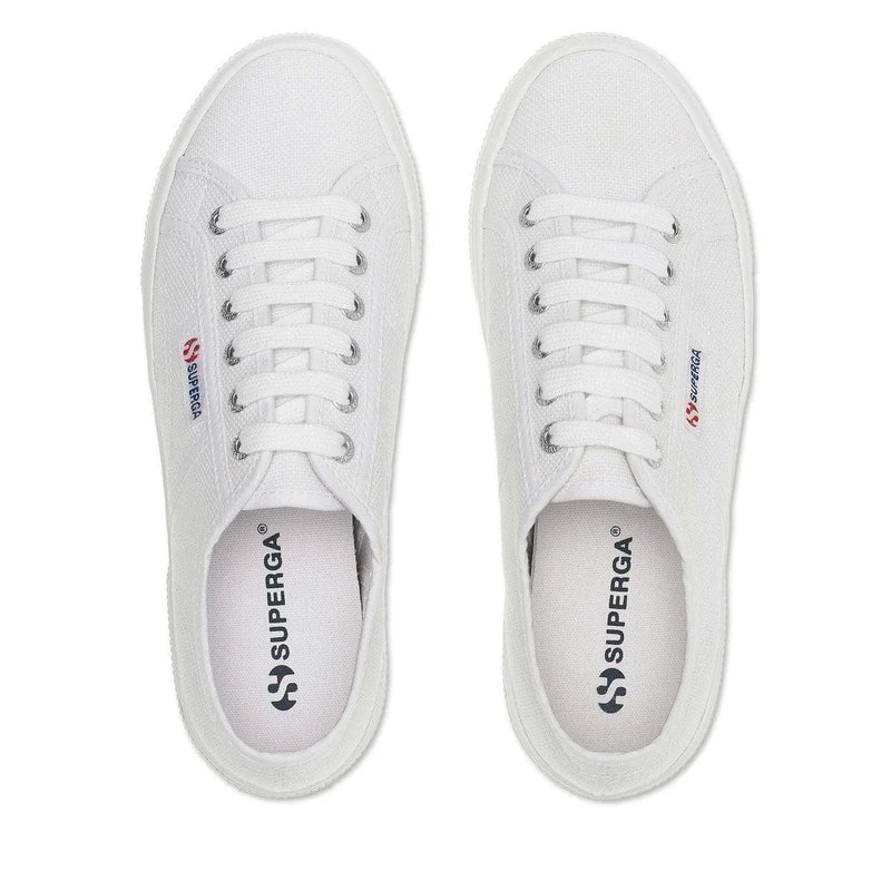 Superga 2740 Platform Trainers in White