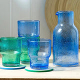 Sur La Table Blue Glass Carafe